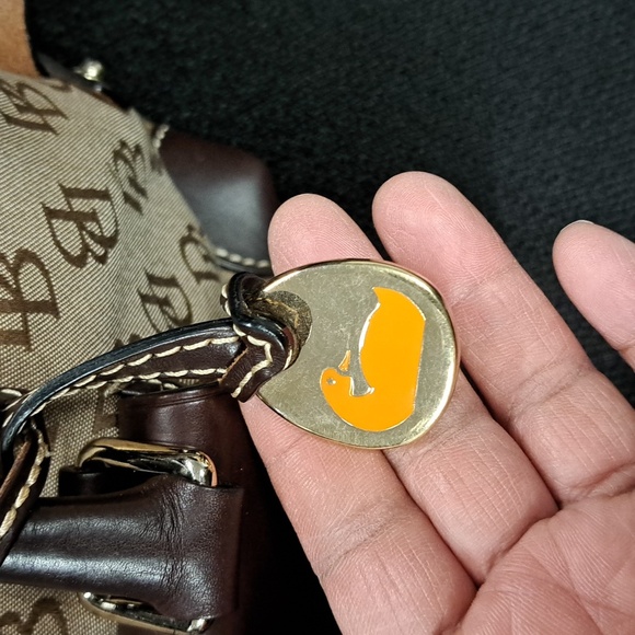 Dooney & Bourke Signature Canvas and Leather Satchel Bag Pre-loved🤎 Clean - Picture 5 of 16